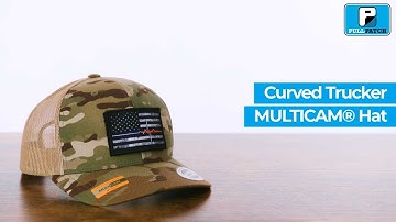 Pull Patch - Multicam Curved Bill Trucker Hats With Interchangeable Patches by Snapback