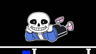 Sans kicking his feet, giggling