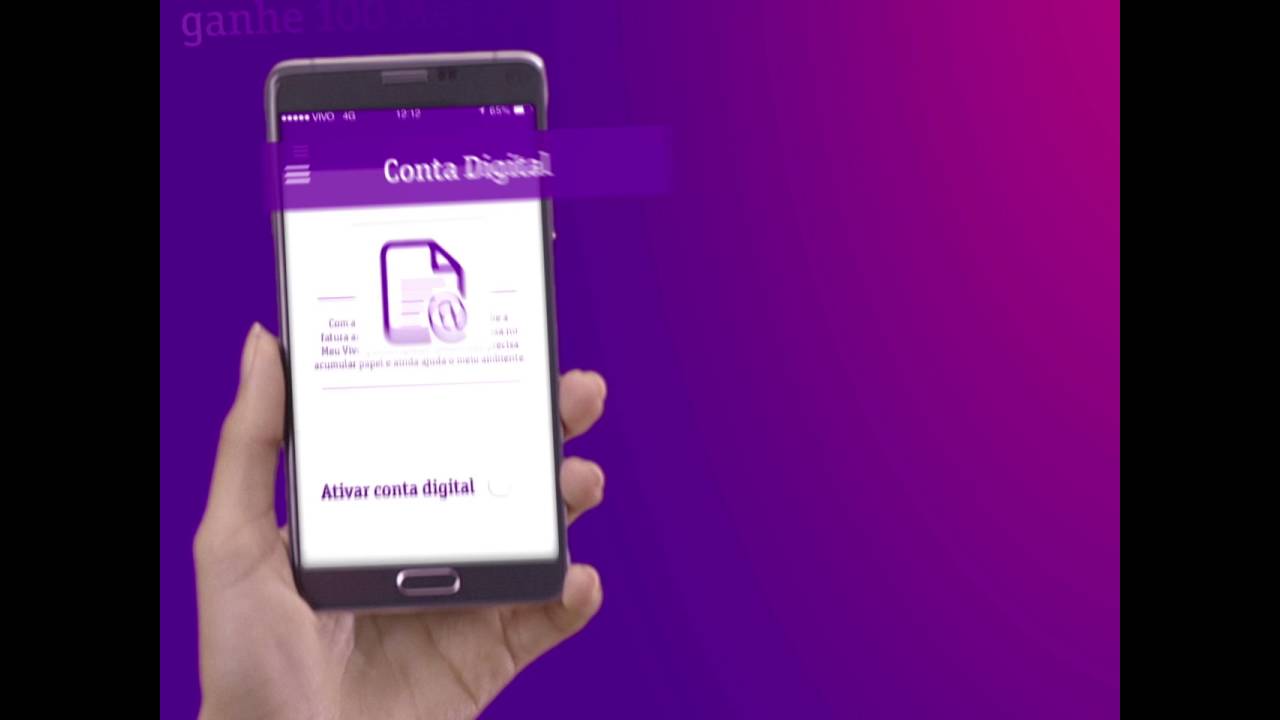 App Meu Vivo. Conta Digital