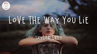 Skylar Grey - Love the Way You Lie (Lyric Video) Resimi