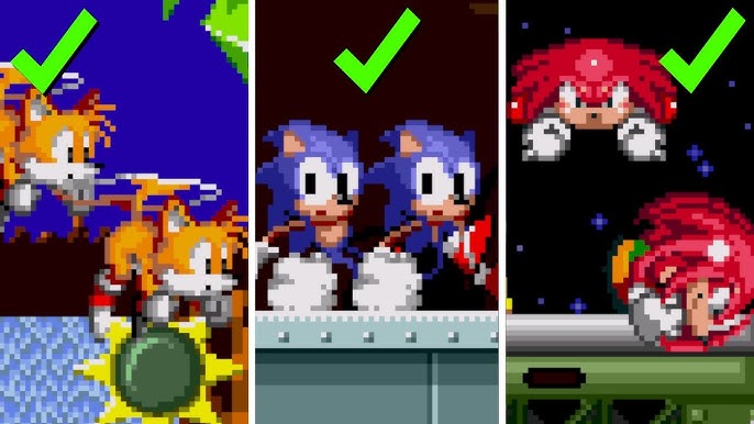 Sonic #2, Sprite mosaics! Just for the heck of it. Sonic's …