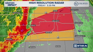 13Weather Severe Storm update | 5:30 p.m., Tornado Warning issued for eastern Indiana counties