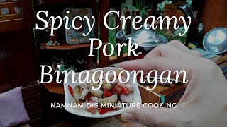 Miniature Cooking | Pork Binagoongan | tiny foods | tiny cooking | functional mini kitchen
