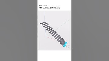 #Shorts Project: Modeling a staircase  #shapr3d #cad
