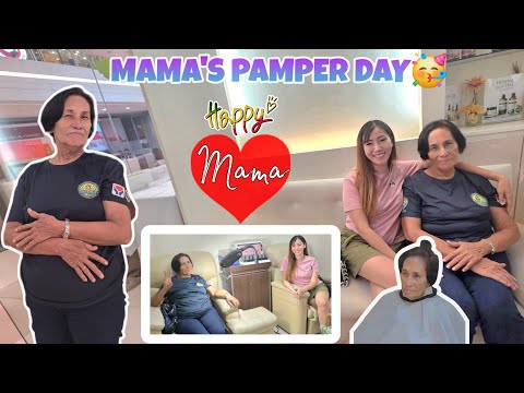 Mama's Pamper Day 💅💇‍♀️ She is so happy🥹🥰
