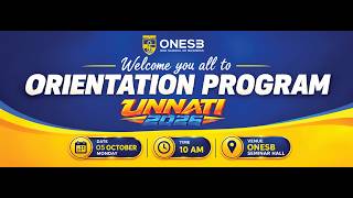 MBA ORIENTATION 2026 | BANGALORE | OneSB