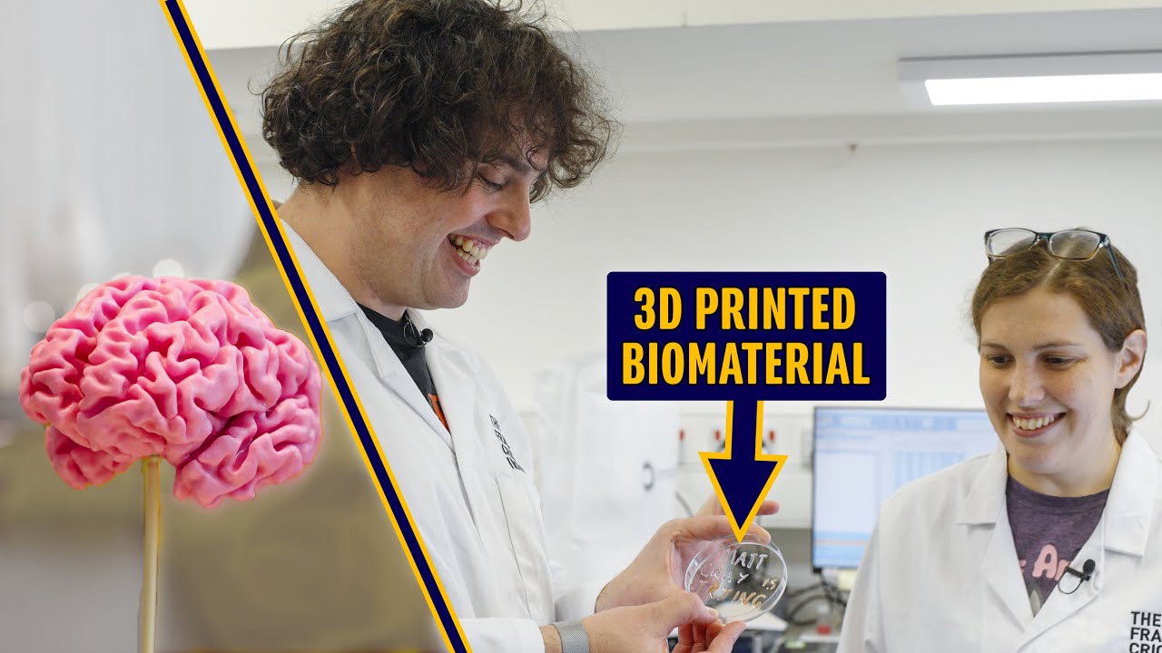 Youtube Thumbnail Image: They can 3D PRINT with ACTUAL LIVING CELLS‽ – Matt Gray is Trying: Biomedical Research
