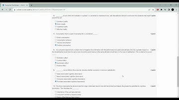 Consumer Psychology NPTEL | Assignment 4| October 2023 | Most probable answers | Let