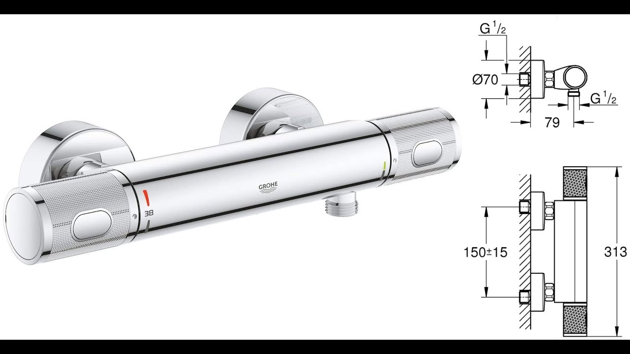 Grifo termostático de ducha - Grohtherm 1000 - Grohe