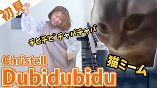 【ガチ初見】Christell『Dubidubidu』を1秒で弾いてみた！その後10分練習してみた🔥【猫ミーム】 りほピアノ Riho Piano