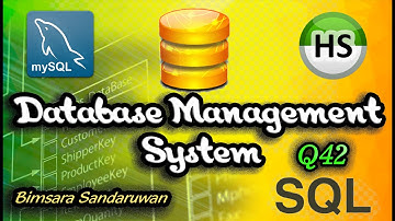 DBMS Question Session Task No 42 | 1st Year | Semester 01 | Java Institute | Bimsara Sandaruwan