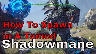 Famous ark : How To Spawn In A Tamed Shadowmane in ark Profile