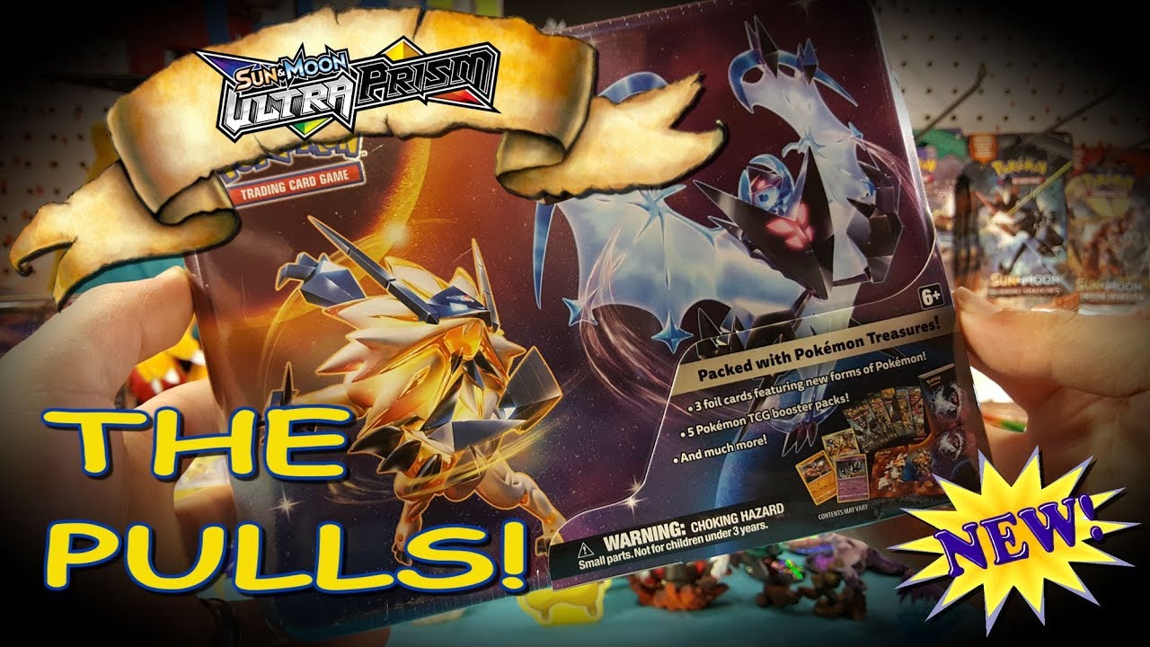 NEW 2018 Pokemon Ultra Prism Collector's Chest Lunch Box Tin OPENING!