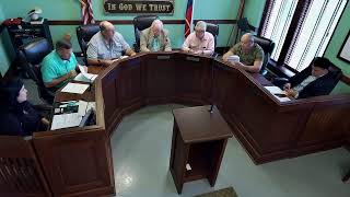 Trinity County Texas Commissioners Court Special Session August 4, 2025