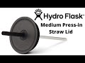 Hydro Flask Medium Press-in Straw Lid - 16oz Tumbler - 22oz Tumbler