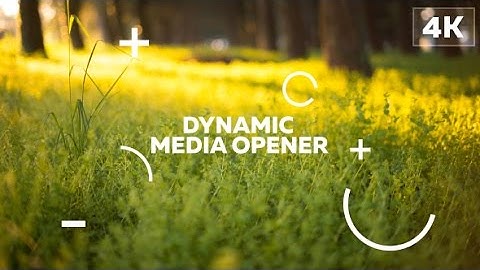 After Effects Template: Dynamic Media Opener