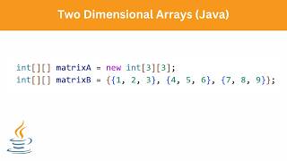 Two Dimensional Arrays | Java