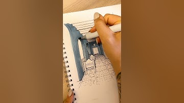 Copic marker hand render #interiordesign #copic #sketch #drawing #draw #designer #alcoholink