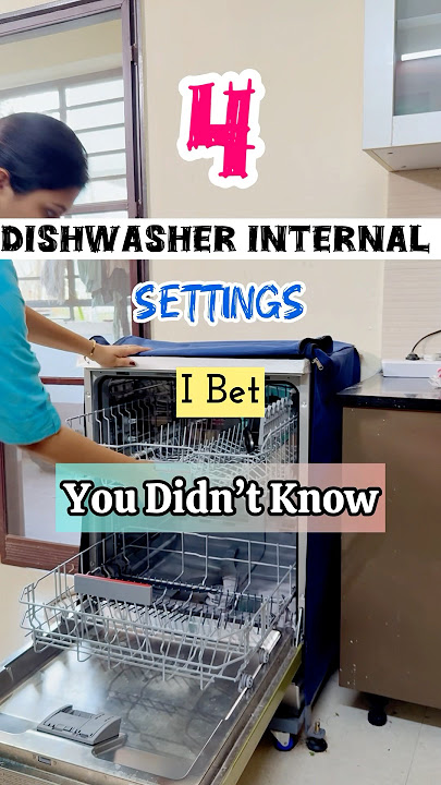 Dishwasher Secret Settings😱Must Know😎Control Water Hardness #dishwasher #boschdishwasher #shorts