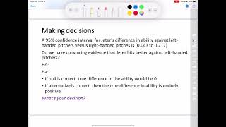 8.1 confidence intervals making decisions part 3
