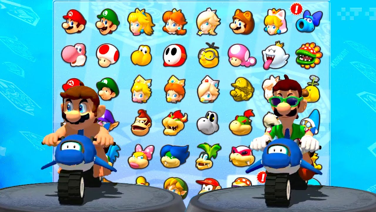 マリオカート8 デラックス 2人プレイ マリオ Boxers vs ルイージ
