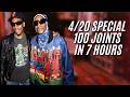 WIZ KHALIFA | THE SESH EP. 108 4/20 SPECIAL!!! WE ARE SMOKING 100 JOINTS!!!! | FULL STREAM