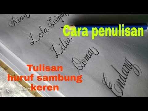 Video: Cara Menulis Nama Dalam Huruf Latin