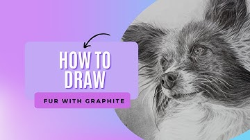 Tips for Drawing Fur with Graphite! - Pet Portrait Graphite Drawing