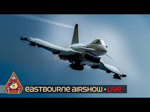 LIVE EASTBOURNE INTERNATIONAL AIRSHOW TYPHOON, RED ARROWS, P-51 MUSTANG & BBMF DISPLAYS 17.08.25