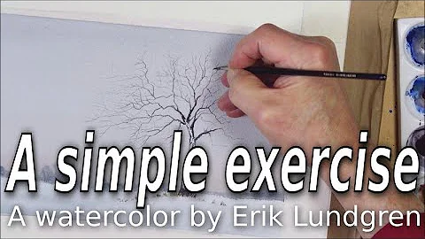 A simple exercise | A watercolor by Erik Lundgren