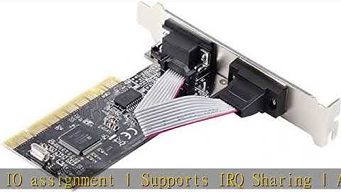 StarTech.com 2-Port PCI RS232 Serial Adapter Card - PCI Serial Port Expansion Controller Card - PCI