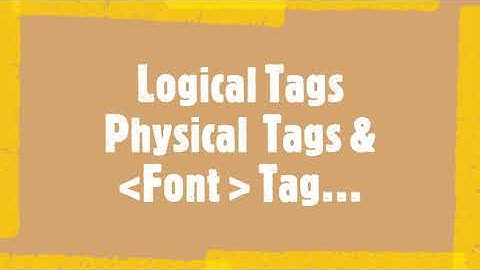 HTML Formatting elements