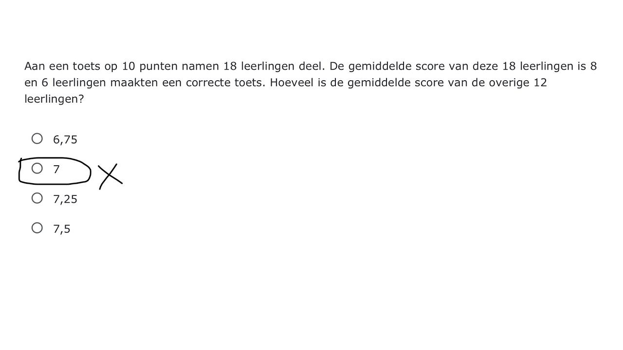 2820 Wiskunde 2023 Vraag 3 Tandarts - YouTube