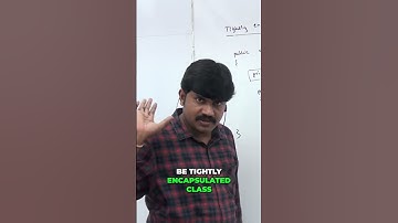 Tightly Encapsulated Class? Explained Simply! #shorts