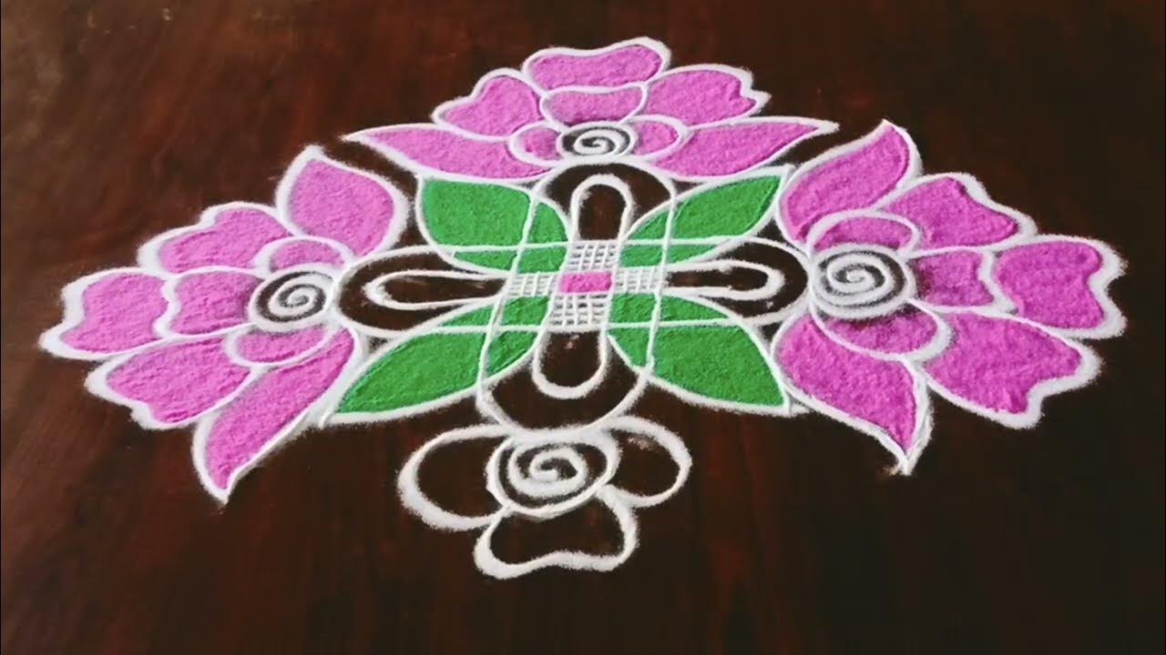 Sankranthi Muggulu 2023 | Easy Pongal Kolam with dots | Sankranthi ...