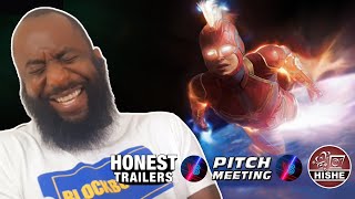 Captain Marvel | Pitch Meeting Vs. Honest Trailers Vs. HISHE Reaction