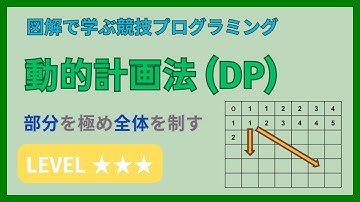 【難易度 ★3】動的計画法（DP） とは（カエルジャンプ問題・ナップサック問題）