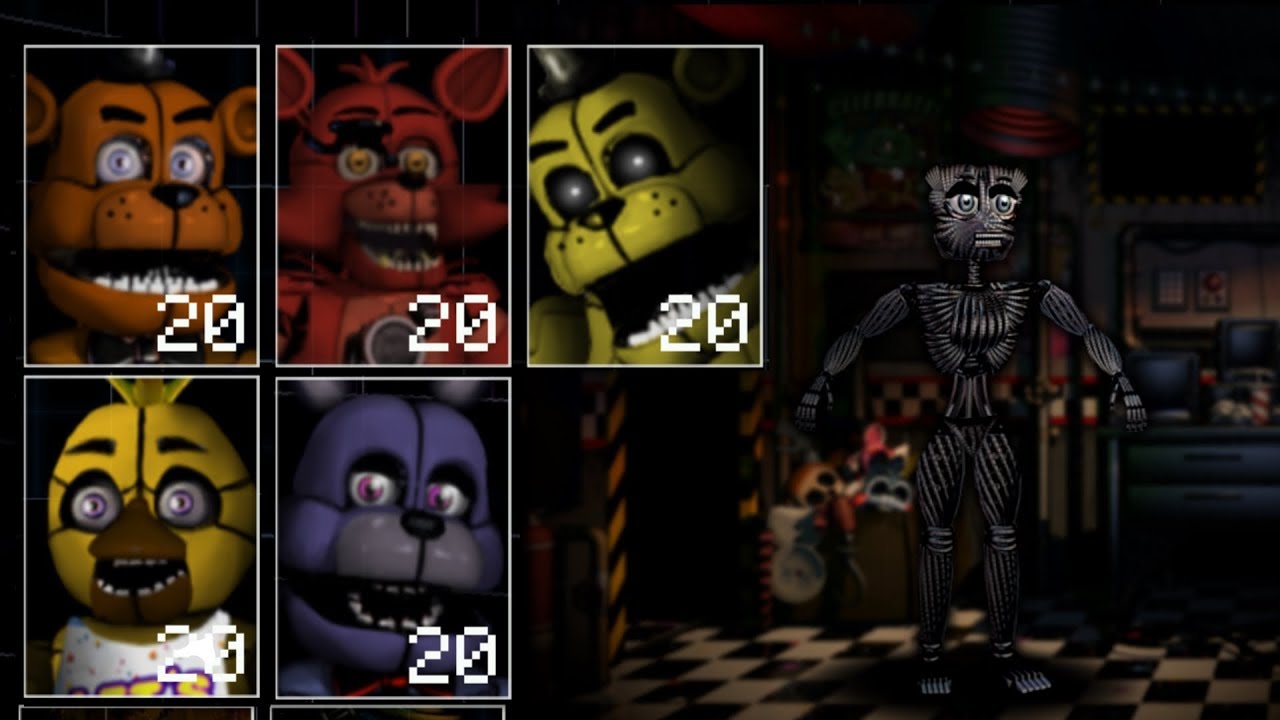 Ultimate Custom Night - Glamrock Animatronics FNaF: Sister Location (Mod)  by NIXORY - Game Jolt