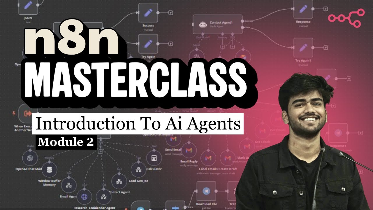 n8n AI Agent for Beginners | Chat Models, Tools, and Triggers - YouTube