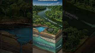 A AMAZÔNIA ESCONDE UM RIO GIGANTE SOB A TERRA  #amazonia #curiosidades #ciencia #natureza #shorts