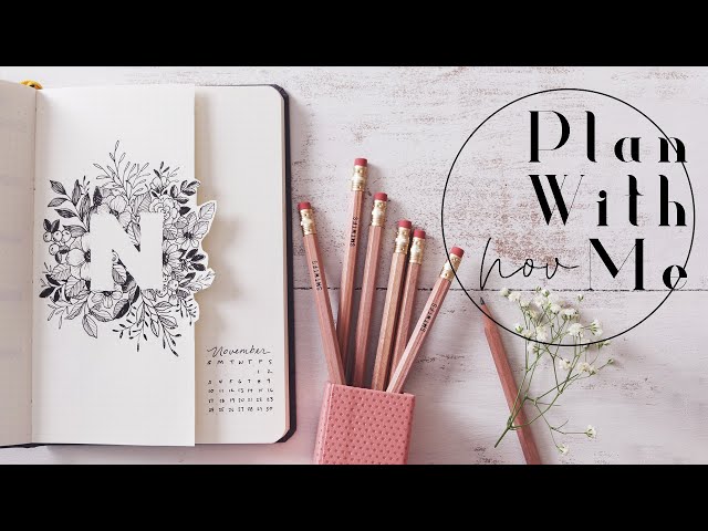 Plan With Me | November 2019 Bullet Journal Flower Power