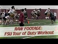 FSU Football | RAW footage | final Tour of Duty Florida State winter workout | #FSU