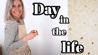 DAY IN THE LIFE- STARTING THE MURAL- home decor DIY