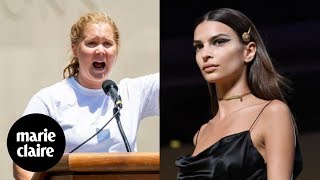 Amy Schumer y Emily Ratajkowski detenidas en una protesta