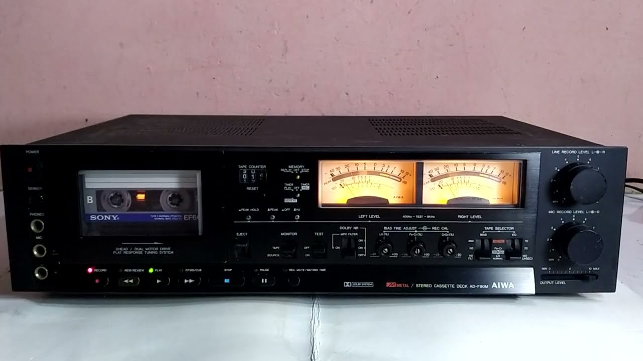 AIWA ワイヤレスリモコン RC-100 AD-F90M AIWA AD-F90M recording test - YouTube