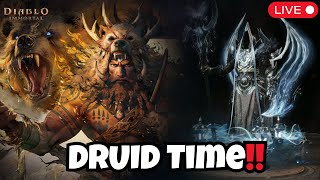 LIVE – Day 3 Druid PvE Builds & Gameplay!