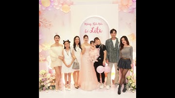 Diễn viên Thanh Hiền cùng con gái đến chúc mừng thôi nôi bé Lita con gái diễn viên Kha Ly Thanh Duy