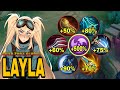 NEW META! LAYLA 100% BEST DAMAGE BUILD AND EMBLEM!!🤩 - MUST TRY! - MLBB