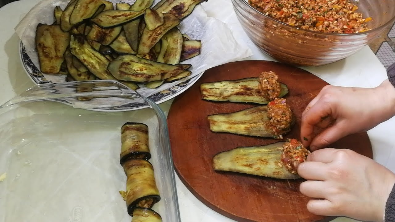 جديد 👌كراتان البادنجان محشو بحشوة لذيذة جدا /ستعشقون أكل البادنجان بعد تجربة هذه الطريقة الجديدة 💕
