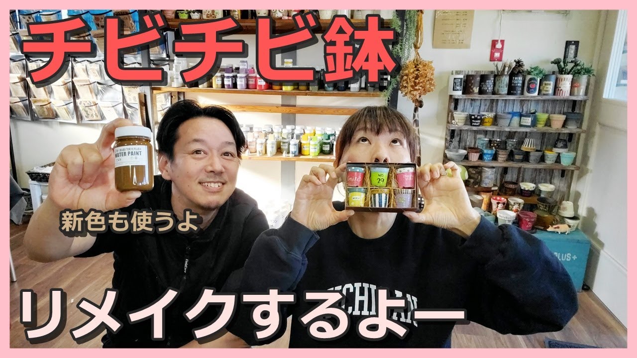 171】チビチビ鉢（1寸プラ鉢）をリメイクします！！無駄話も多いですが